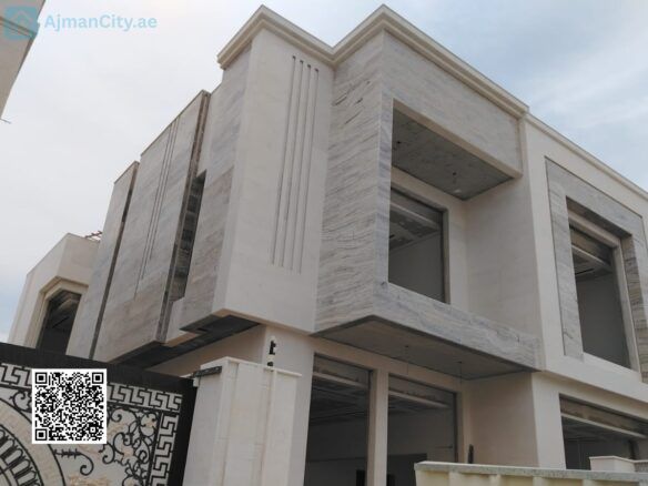 فيلا للبيع في منطقة الزاهية عجمان تملك حر بتشطيب 7 نجوم ومسبح خاص