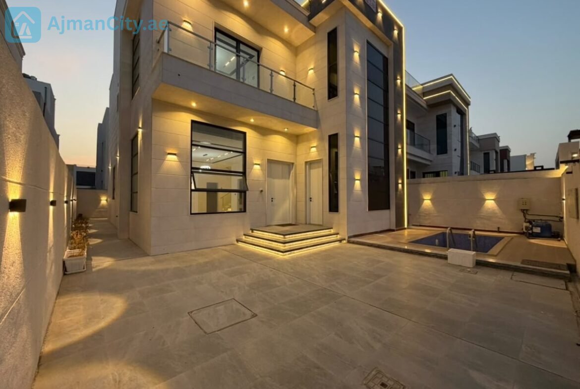 🔥 Brand New Luxury 6BR Villa with Private Pool | Modern Design | Rooftop | Spacious Courtyard | Al Helio 2, Ajman | Family Living