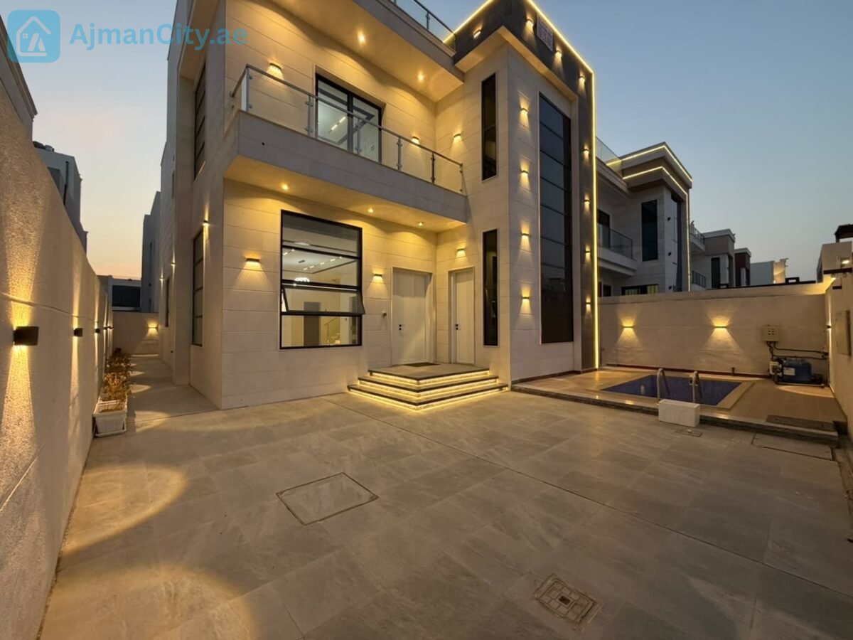 🔥 Brand New Luxury 6BR Villa with Private Pool | Modern Design | Rooftop | Spacious Courtyard | Al Helio 2, Ajman | Family Living
