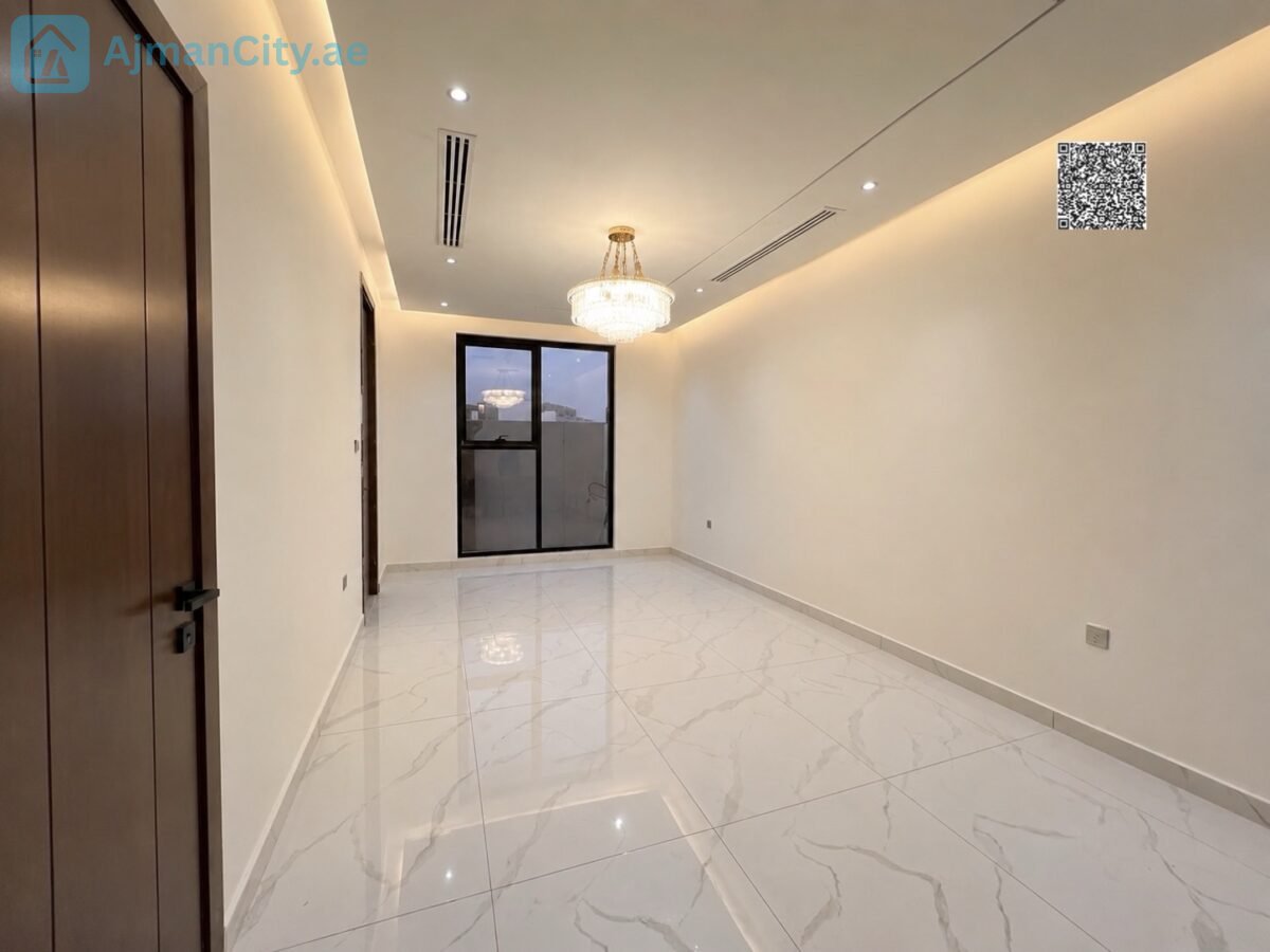 Location: Al Helio 2, Land Area: 1,700 sq ft Location: Al Helio 2, Land Area: 1,700 sq ft (including registration and ownership fees)Built-up Area: 3,200 sq ftPrice: AED 1,350,000Features:Ground floor with a fully open layout including a spacious living room, open kitchen, and maid’s room5 master bedrooms on the first floor, providing complete privacy for each family memberPractical storage under the stairs to make the most of every square meterSecond floor includes an additional master bedroom (the fifth), a large living room, and a spacious terrace ideal for family gatherings and barbecuesDedicated laundry room space7 bathroomsElegant stone facades and a luxurious marble staircase
