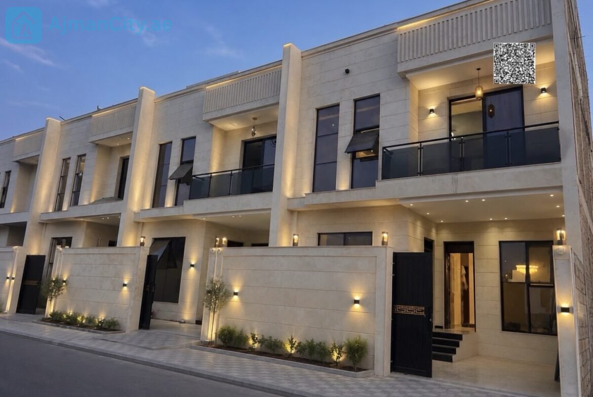 Location: Al Helio 2, Land Area: 1,700 sq ft (including registration and ownership fees)Built-up Area: 3,200 sq ftPrice: AED 1,350,000Features:Ground floor with a fully open layout including a spacious living room, open kitchen, and maid’s room5 master bedrooms on the first floor, providing complete privacy for each family memberPractical storage under the stairs to make the most of every square meterSecond floor includes an additional master bedroom (the fifth), a large living room, and a spacious terrace ideal for family gatherings and barbecuesDedicated laundry room space7 bathroomsElegant stone facades and a luxurious marble staircase