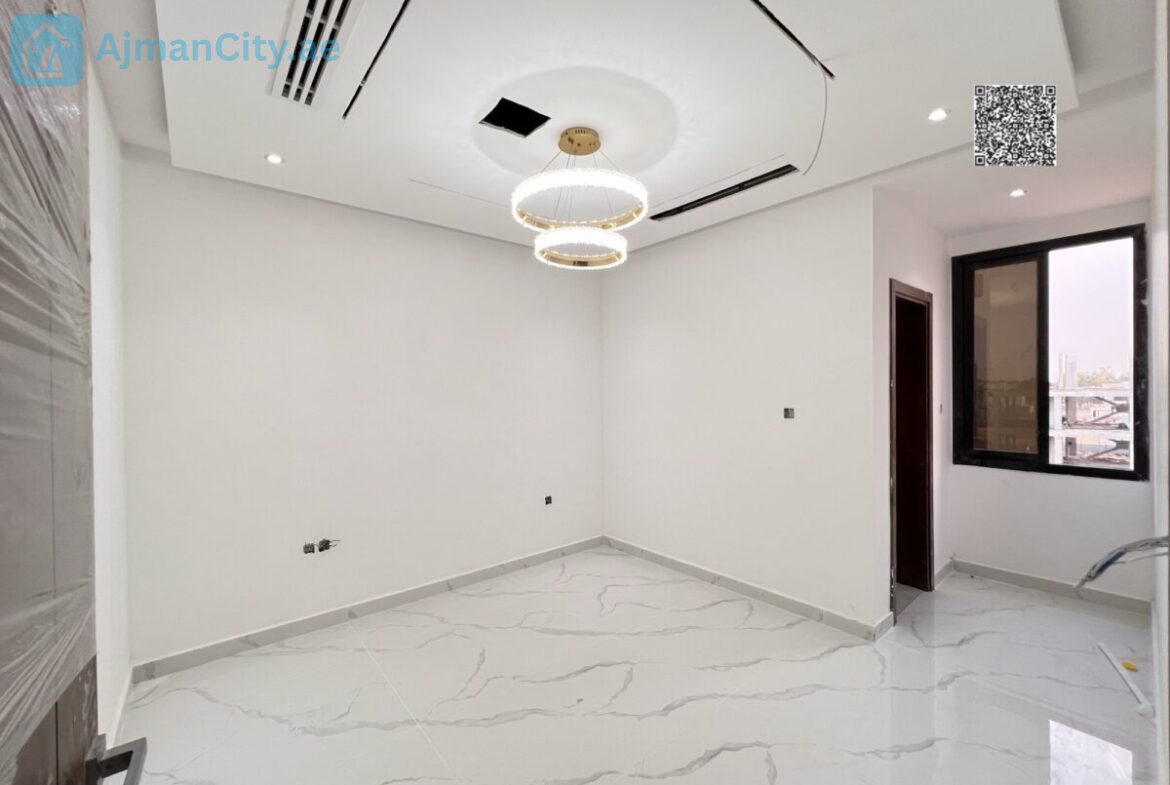 Location: Al Helio 2, Land Area: 1,700 sq ft (including registration and ownership fees)Built-up Area: 3,200 sq ftPrice: AED 1,350,000Features:Ground floor with a fully open layout including a spacious living room, open kitchen, and maid’s room5 master bedrooms on the first floor, providing complete privacy for each family memberPractical storage under the stairs to make the most of every square meterSecond floor includes an additional master bedroom (the fifth), a large living room, and a spacious terrace ideal for family gatherings and barbecuesDedicated laundry room space7 bathroomsElegant stone facades and a luxurious marble staircase