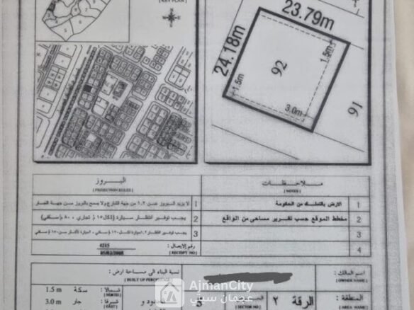 للبيع ارض سكني تجاري G + 2 بسعر لقطه