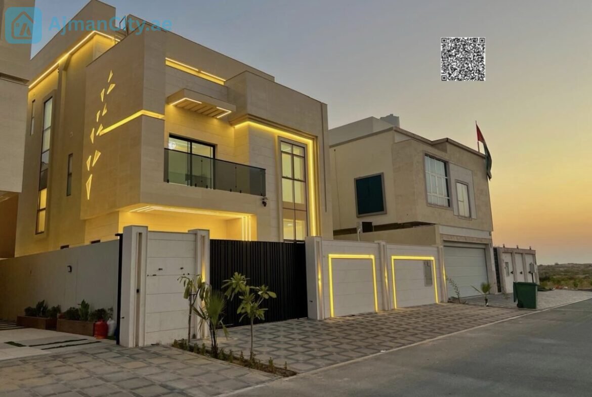 فيلا ارضي واول وروف الطابق الارضي : مجلس وصالة مطبخ وغرفة خدامة بالاضافة لحوش الطابق الاول :3 غرف نوم ماستر وبانتري الطابق الثاني : صالة كبيرة مع بنتري وغرفة وحمام وتراس كبير مساحة البناء 3600قدم مساحة الارض 3000 قدم