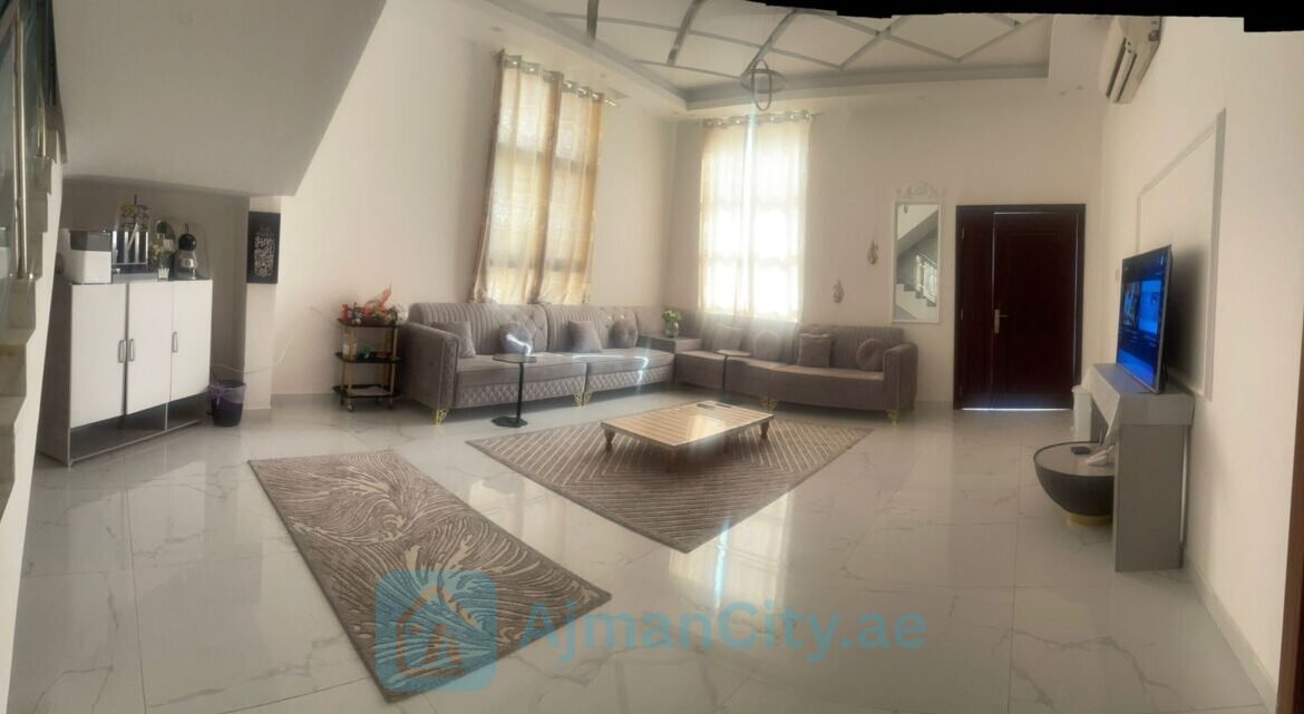 🏡✨ فيلا للإيجار السنوي في الياسمين – عجمان✅ 6 غرف نوم✅ 7 حمامات