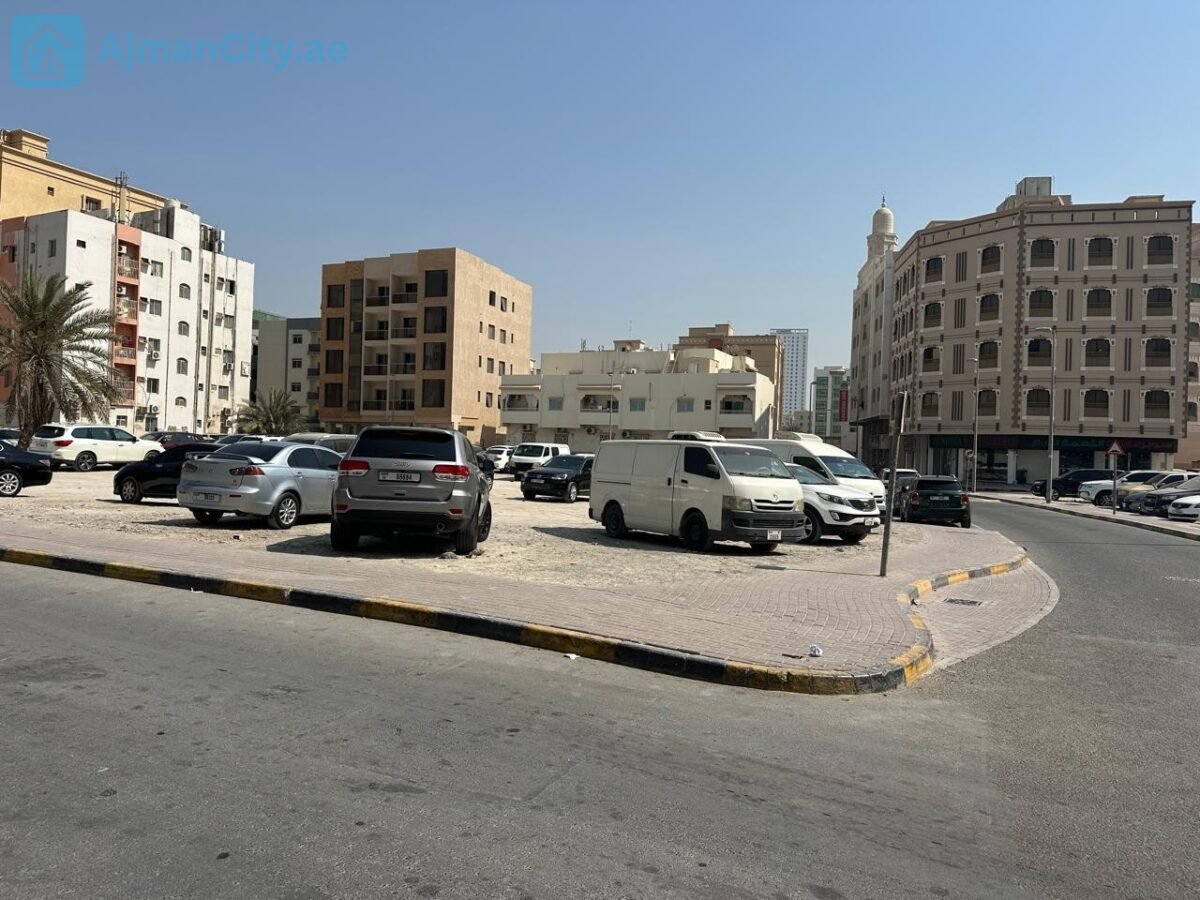 Corner Plot for Sale in Al Nakhil, Ajman, Located on Two Streets, 3,703 Sq. Ft., G+4 Permit Corner Plot for Sale in Al Nakhil, Ajman, Located on Two Streets, 3,703 Sq. Ft., G+4 Permit, Prime Location and Excellent Investment Opportunity, AED 4.2 Million.أرض زاوية على شارعين للبيع في النخيل عجمان مساحة 3703 قدم مربع تصريح أرضي و4 طوابق موقع مميز وفرصة استثمارية بسعر 4.2 مليون درهم