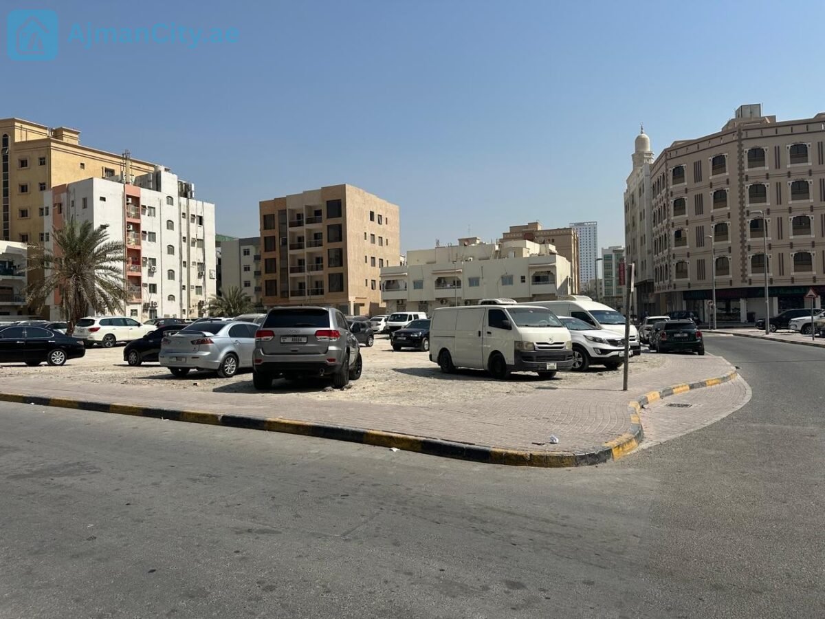 Corner Plot for Sale in Al Nakhil, Ajman, Located on Two Streets, 3,703 Sq. Ft., G+4 Permit Corner Plot for Sale in Al Nakhil, Ajman, Located on Two Streets, 3,703 Sq. Ft., G+4 Permit, Prime Location and Excellent Investment Opportunity, AED 4.2 Million.أرض زاوية على شارعين للبيع في النخيل عجمان مساحة 3703 قدم مربع تصريح أرضي و4 طوابق موقع مميز وفرصة استثمارية بسعر 4.2 مليون درهم